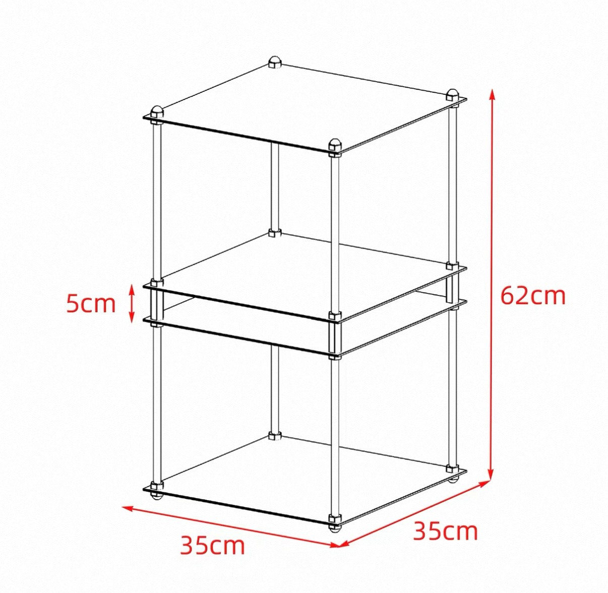 NORDEN Etage — Modular Stainless Steel Shelving System