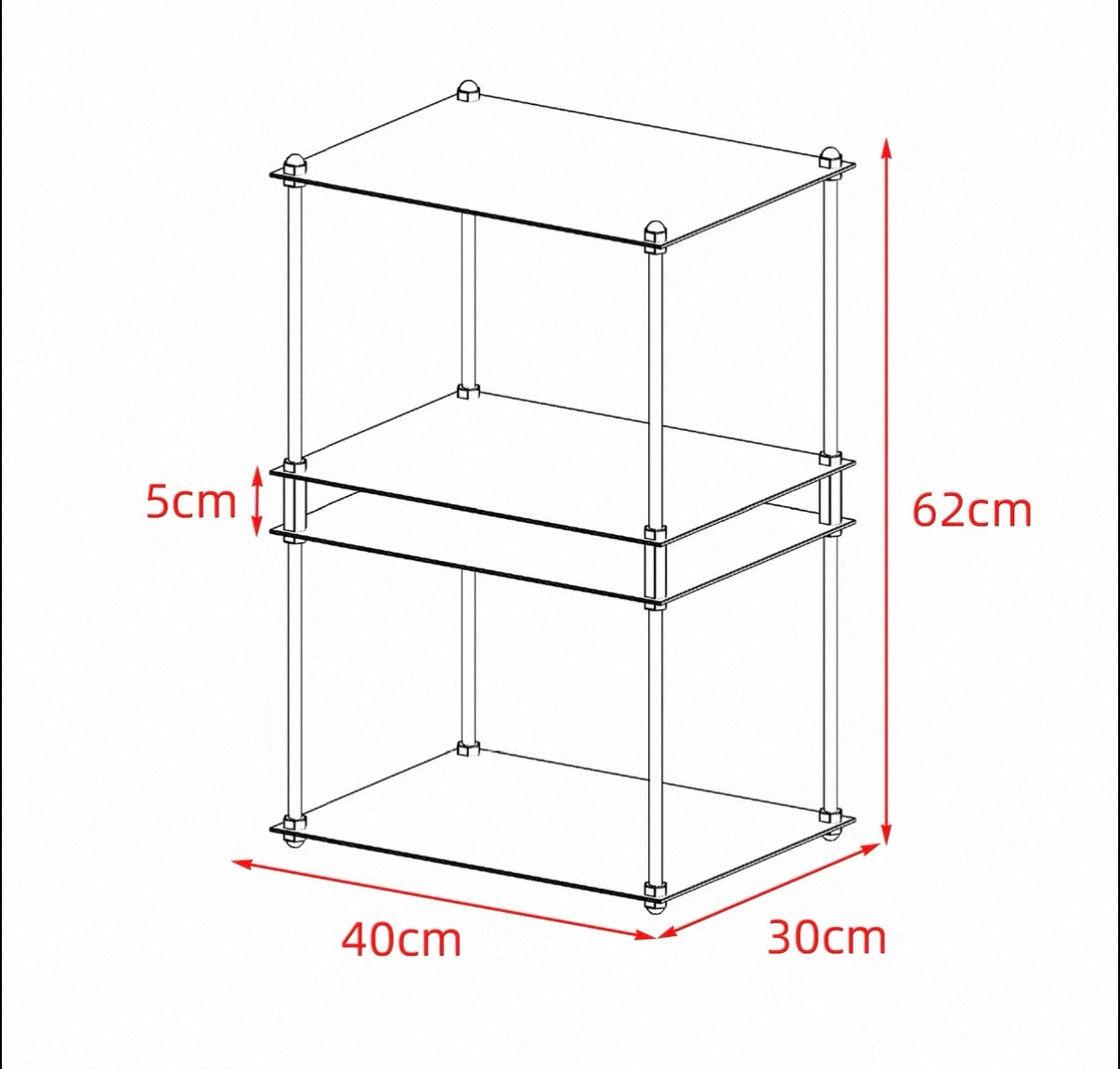NORDEN Etage — Modular Stainless Steel Shelving System