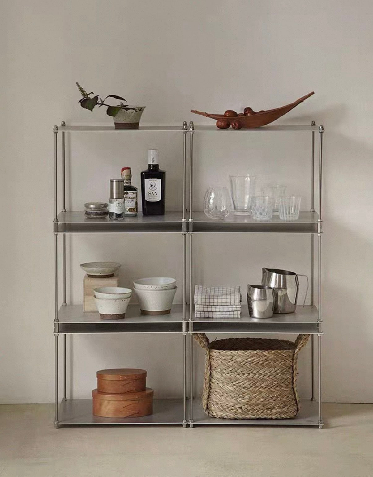 NORDEN Etage — Modular Stainless Steel Shelving System