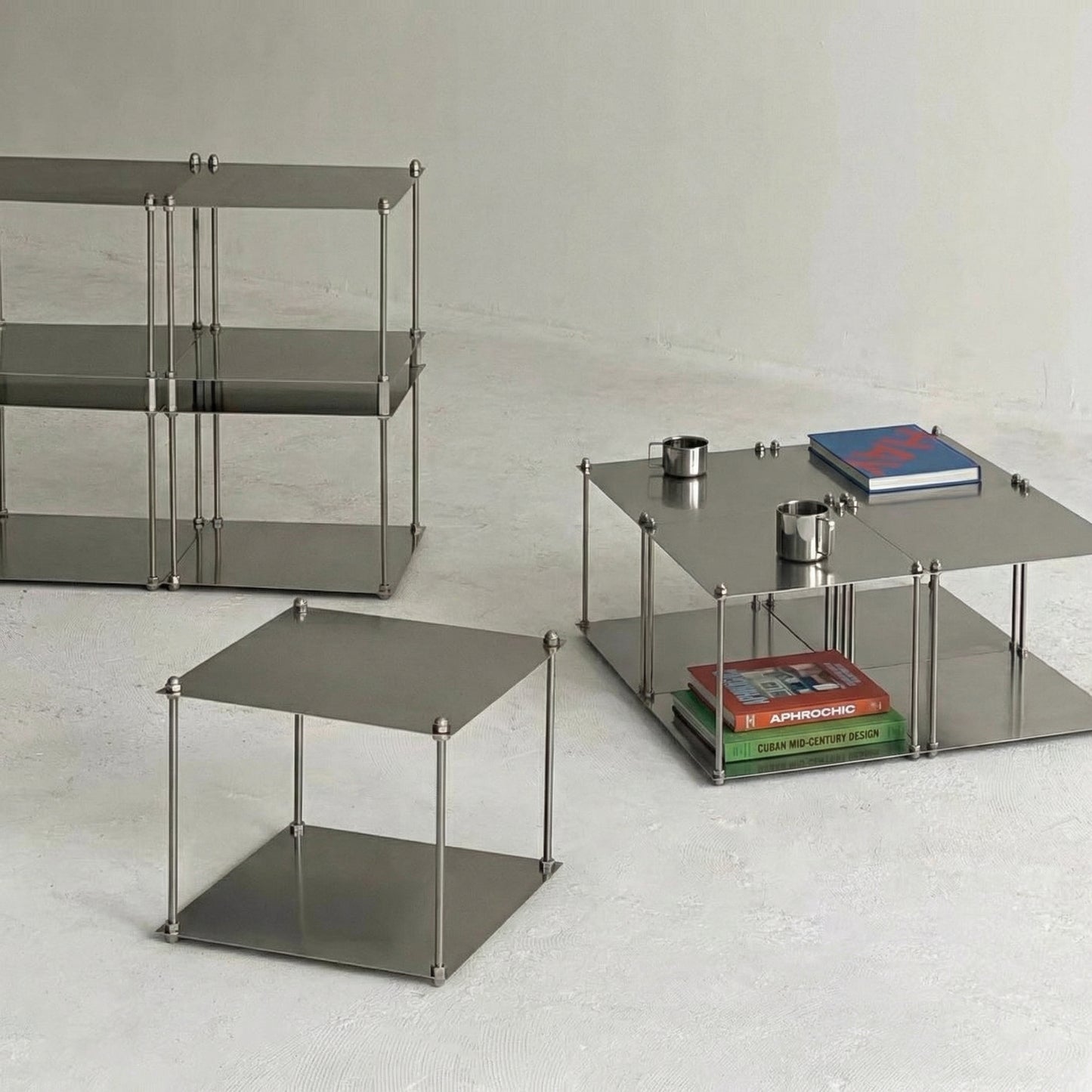 NORDEN Etage — Modular Stainless Steel Shelving System